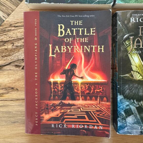 Percy Jackson and the Olympians by Rick Riordan (Books 1, 3, 4, & 5) - Picture 7 of 10